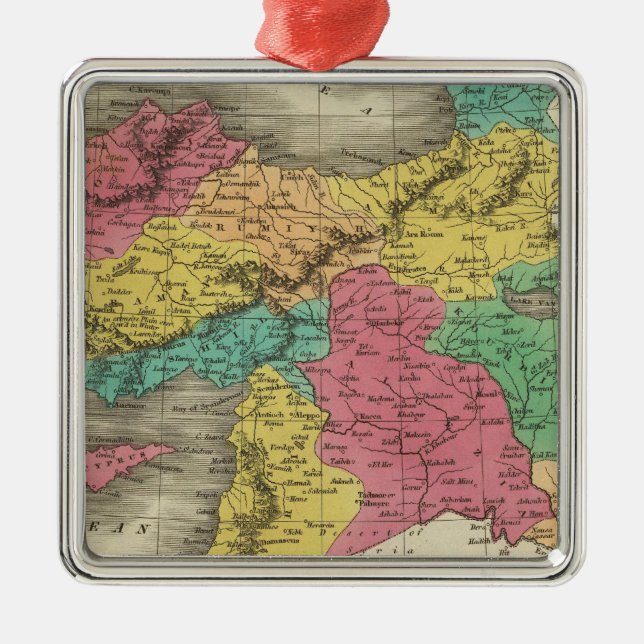 Turkey In Asia 3 Metal Tree Decoration (Front)