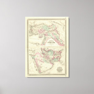 Turkey in Asia, Persia, Arabia, Beloochistan Canvas Print