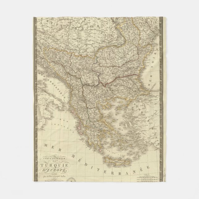 Turkey in Europe 3 Fleece Blanket (Front)