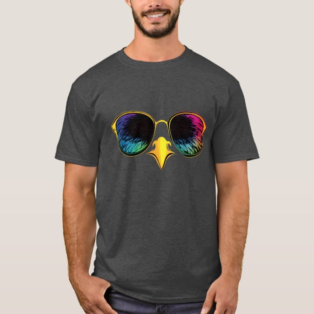 Turkey in Shades: Cool Turkey Face With Sunglasses T-Shirt (Front)