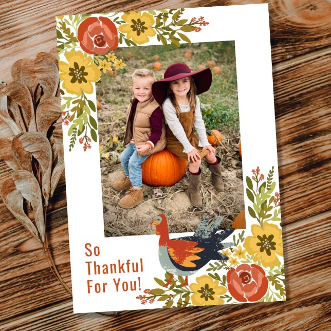 Turkey in the Garden Thanksgiving Invitation (Creator Uploaded)