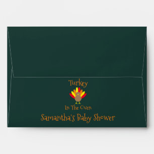 Turkey In The Oven Baby Shower Envelope