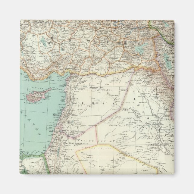 Turkey, Iraq, Asia Magnet (Front)