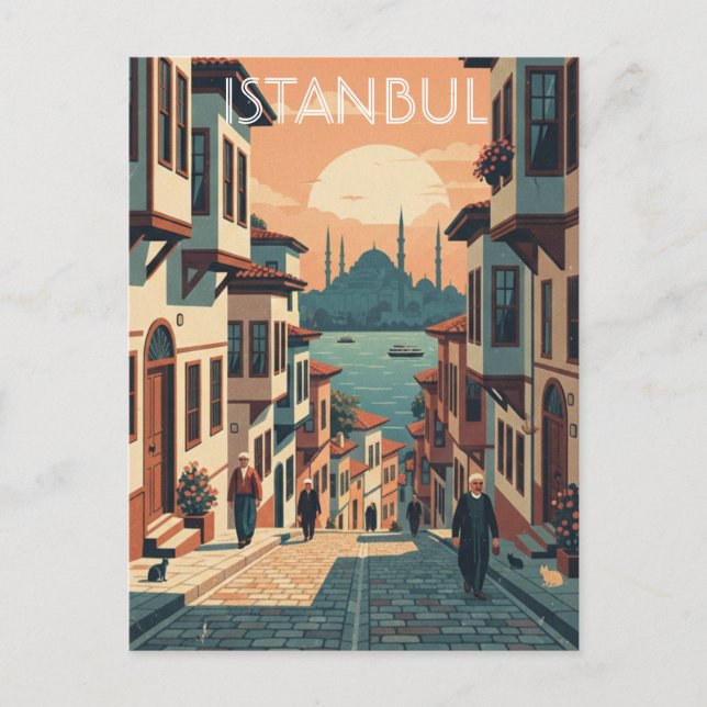 Turkey Istanbul Blue Mosque Postcard (Front)