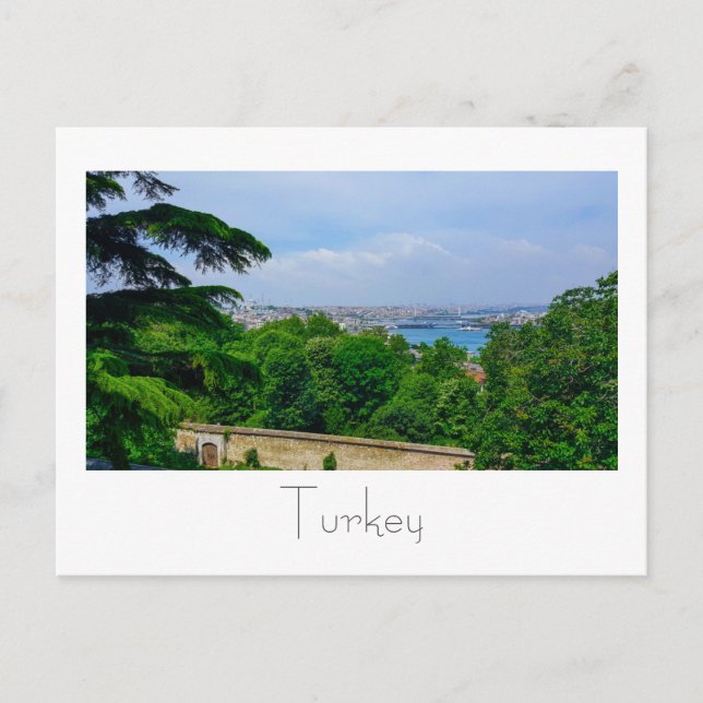 Turkey Istanbul Cityscape The Bosphorus Postcard (Front)