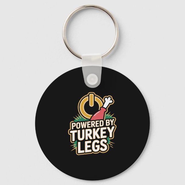 Turkey Legs Powered By Turkey Legs  Key Ring (Front)