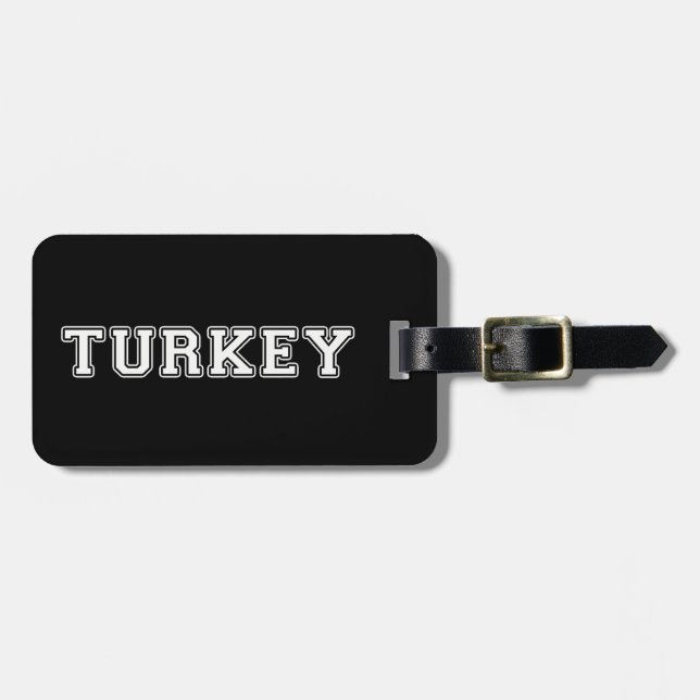 Turkey Luggage Tag (Front Horizontal)