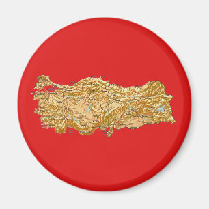 Turkey Map Magnet