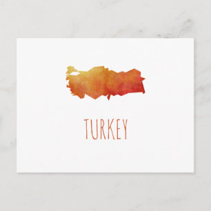 Turkey Map Postcard