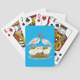 Turkey Mini White Family Playing Cards
