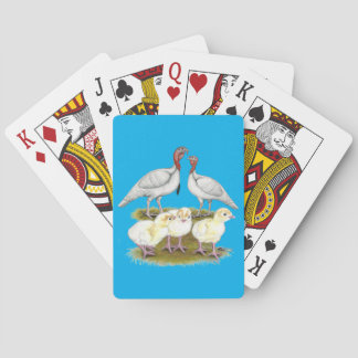 Turkey Mini White Family Playing Cards