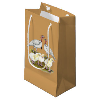 Turkey Mini White Family Small Gift Bag