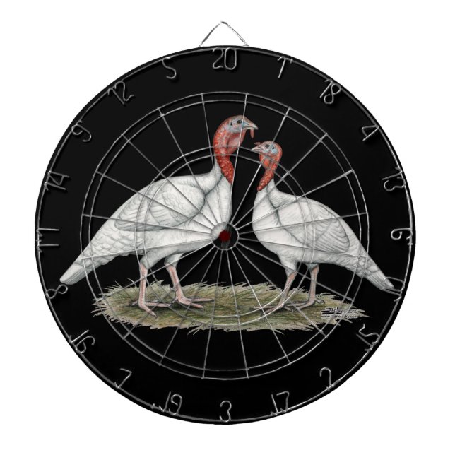 Turkey Mini Whites Dartboard (Front)