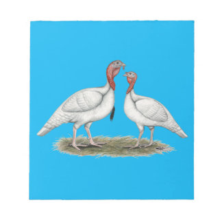 Turkey Mini Whites Notepad