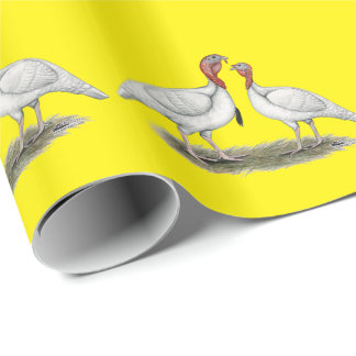 Turkey Mini Whites Wrapping Paper