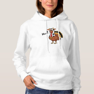 Turkey Moo Cow Funny Thanksgiving Performance Spri Hoodie
