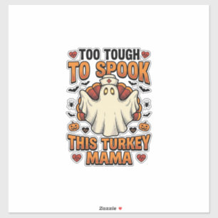 Turkey Mum Halloween Shirt with Vintage Nurse Ghos