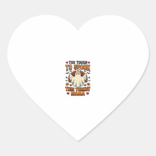 Turkey Mum Halloween Shirt with Vintage Nurse Ghos Heart Sticker