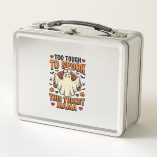 Turkey Mum Halloween Shirt with Vintage Nurse Ghos Metal Lunch Box