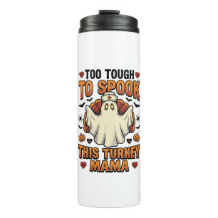 Turkey Mum Halloween Shirt with Vintage Nurse Ghos Thermal Tumbler