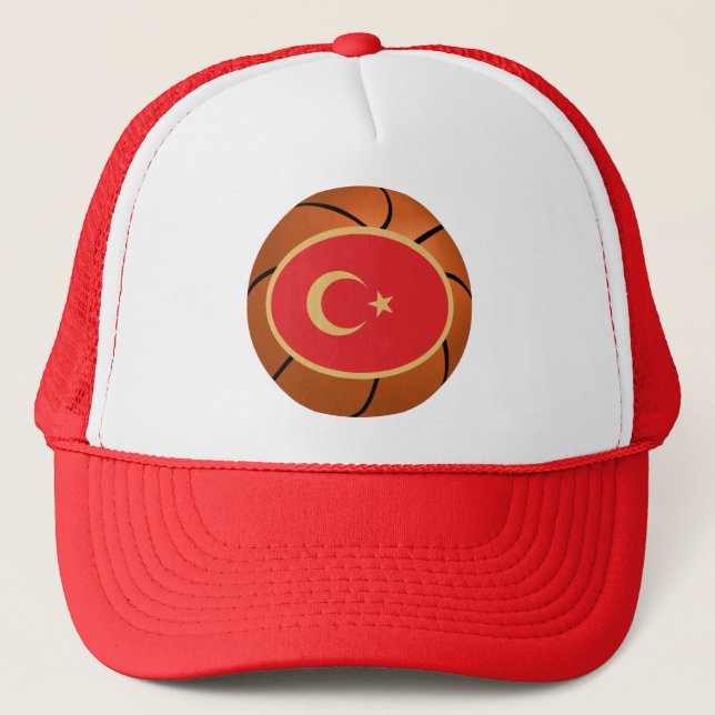 Turkey National Basketball Team Trucker Hat (Front)