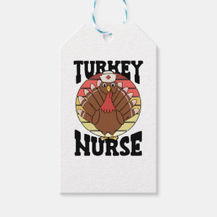 Turkey Nurse Thanksgiving Nursing National Nurses Gift Tags