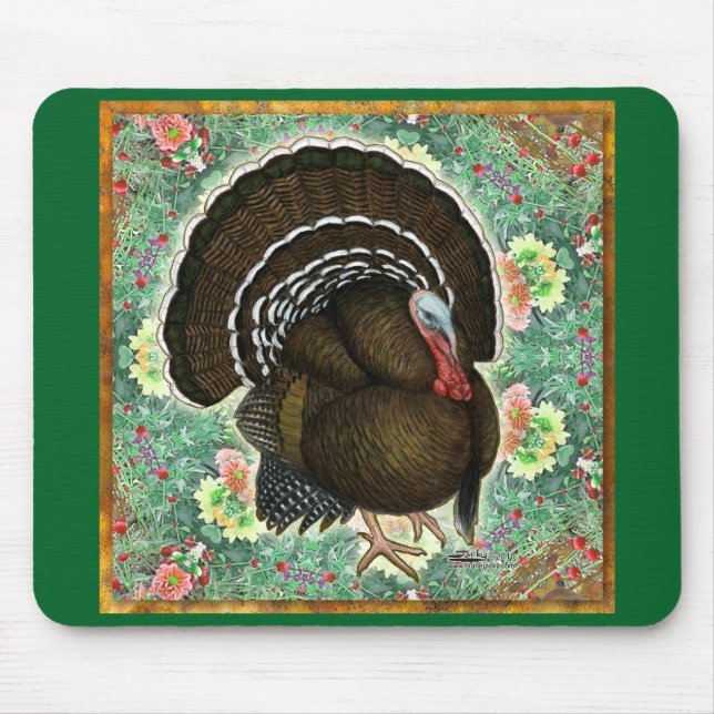 Turkey On the Greens Mouse Pad (Front)