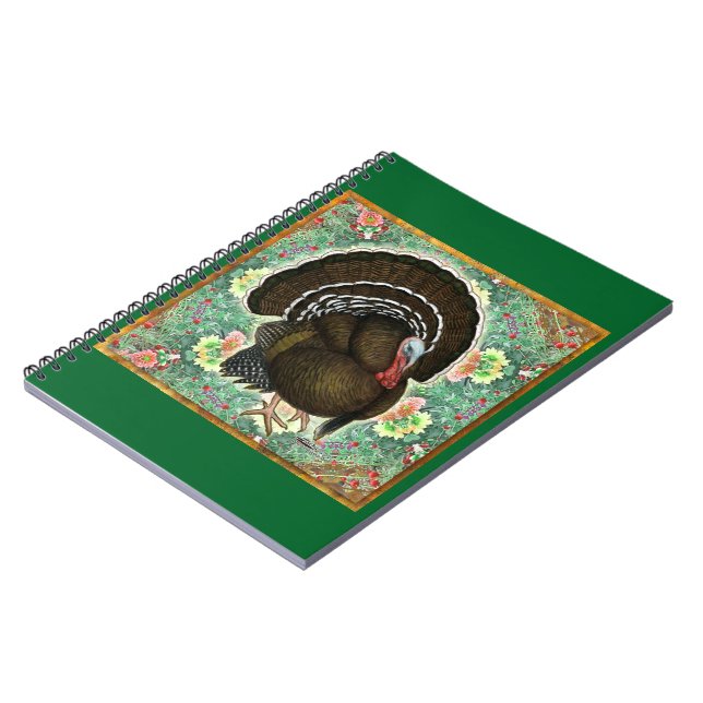 Turkey On the Greens Spiral Notebook (Left Side)