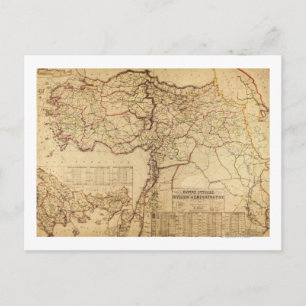 Turkey, Ottoman EmpirePanoramic MapTurkey Postcard