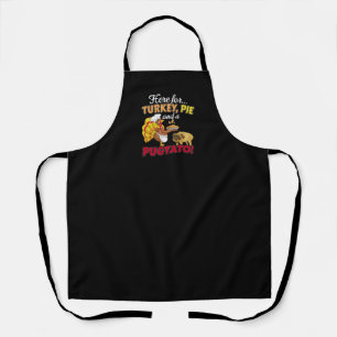 Turkey, Pie and a Pugtato Thanksgiving  Pug Dog Apron