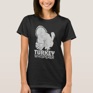 Turkey Pilgrim Farmer Animal  Hunting Distressed T-Shirt