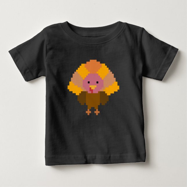 Turkey - Pixel Art Baby T-Shirt (Front)