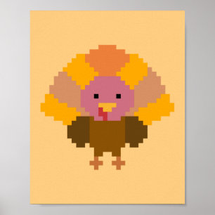 Turkey - Pixel Art Poster