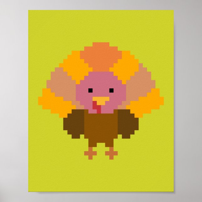 Turkey - Pixel Art Poster (Front)