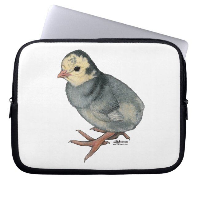 Turkey Poult Blue Slate Laptop Sleeve (Front)