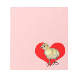 Turkey Poult Heart Notepad