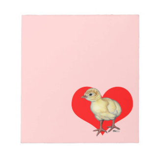 Turkey Poult Heart Notepad