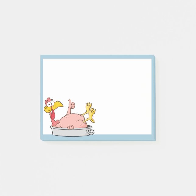 Turkey Prepped for Dinner Post-it Notes (Front)