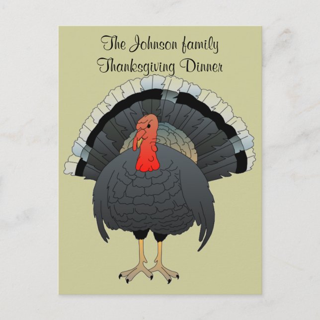 Turkey Recipe Card (Front)