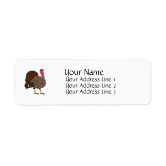 Turkey Return Address Label
