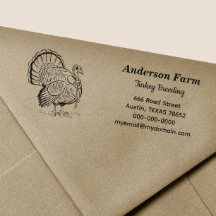 Turkey Return Address Self-inking Stamp