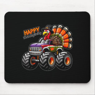 Turkey Riding Monster Truck 4th Of July Mouse Pad