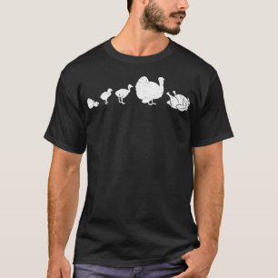 Turkey Roasted Evolution Fun Humour Funny Thanksgi T-Shirt