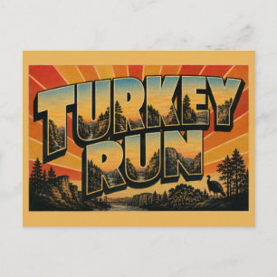 Turkey Run Indiana Sandstone Canyons Creek Art Postcard
