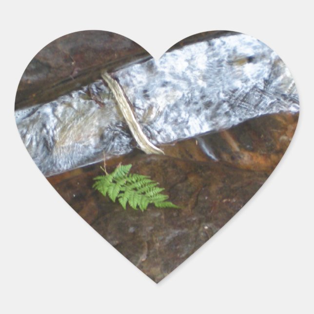 Turkey Run state park Heart Sticker (Front)