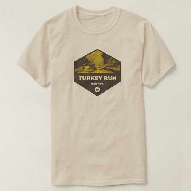 Turkey Run State Park Indiana T-Shirt (Design Front)