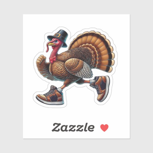 Turkey Running In Shoes (Sheet)
