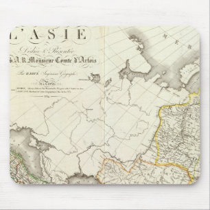 Turkey, Russia and Asia Engraved Map Mouse Pad