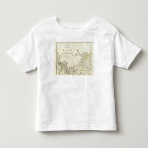 Turkey, Russia and Asia Engraved Map Toddler T-Shirt