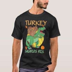 Turkey Saurus Rex Thanksgiving Dinosaur Pumpkin Pi T-Shirt
